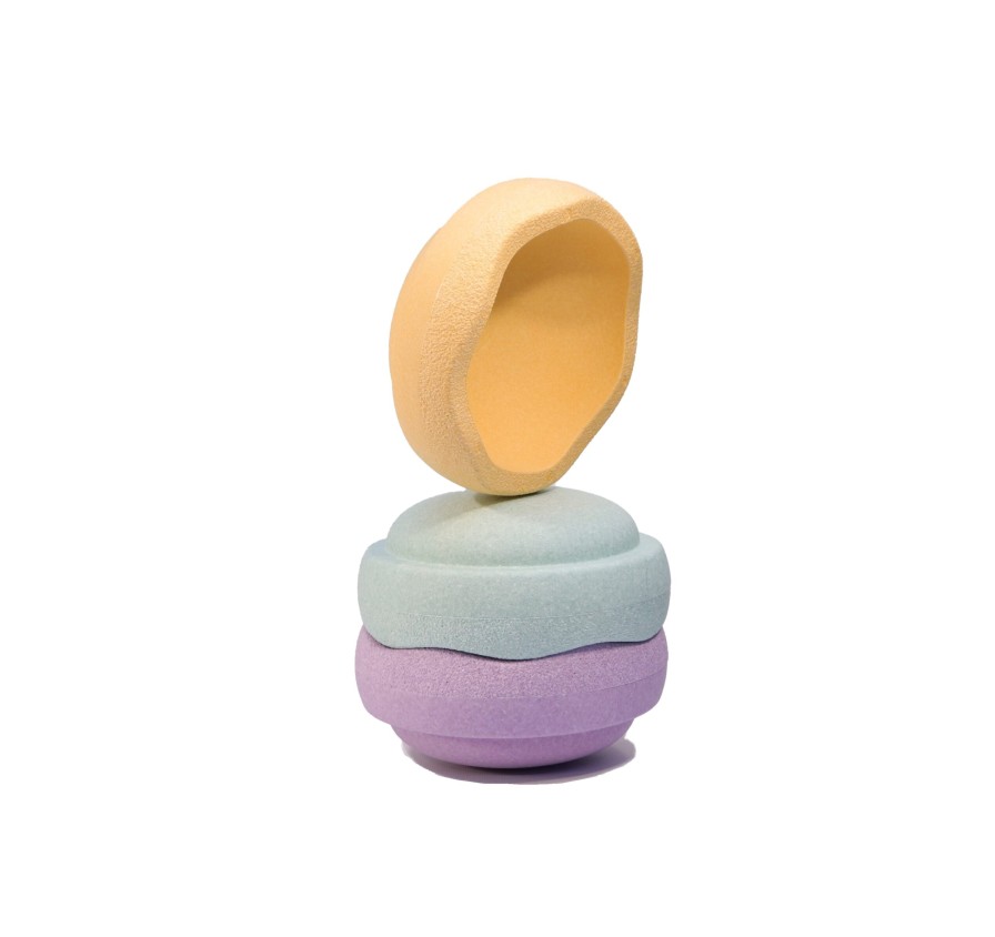 Stapelstein | Stapelstein Australia - Honeybee Toys Stapelstein A Stapelstein Pastel Set Of 3 Secondary Colours