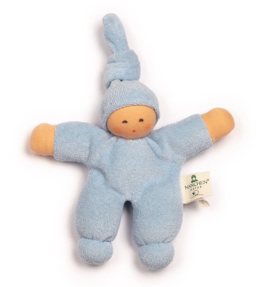 Soft & Organic Baby Toys | Nanchen Soft & Organic Baby Toys Nanchen Pimpel Doll Light Blue