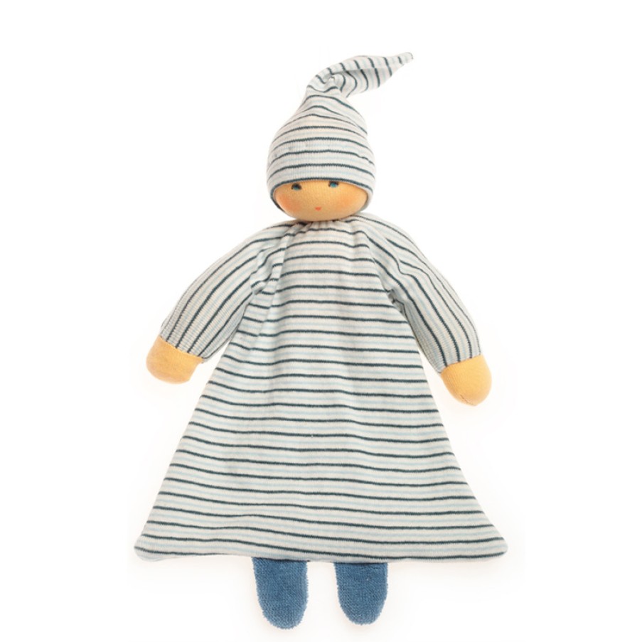 Waldorf Dolls | Nanchen Waldorf Dolls Nanchen Comforter (Sleeping Doll) Blue