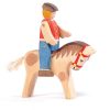 Ostheimer Wooden Toys | Ostheimer Ostheimer Wooden Toys Ostheimer Rider With Horse, 2 Pieces