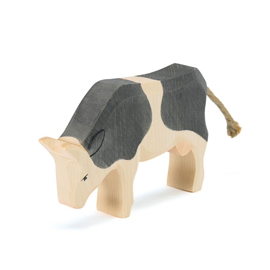 Ostheimer Wooden Toys | Ostheimer Ostheimer Wooden Toys Ostheimer Cow Black & White Eating