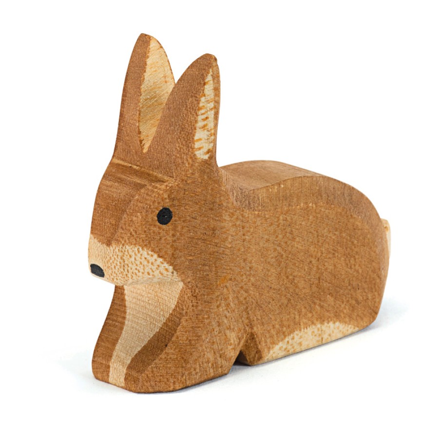 Ostheimer Wooden Toys | Ostheimer Ostheimer Wooden Toys Ostheimer Spotted Rabbit Brown Sitting