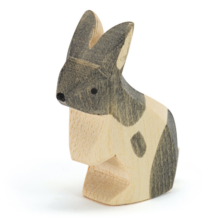 Ostheimer Wooden Toys | Ostheimer Ostheimer Wooden Toys Ostheimer Rabbit Black & White Standing