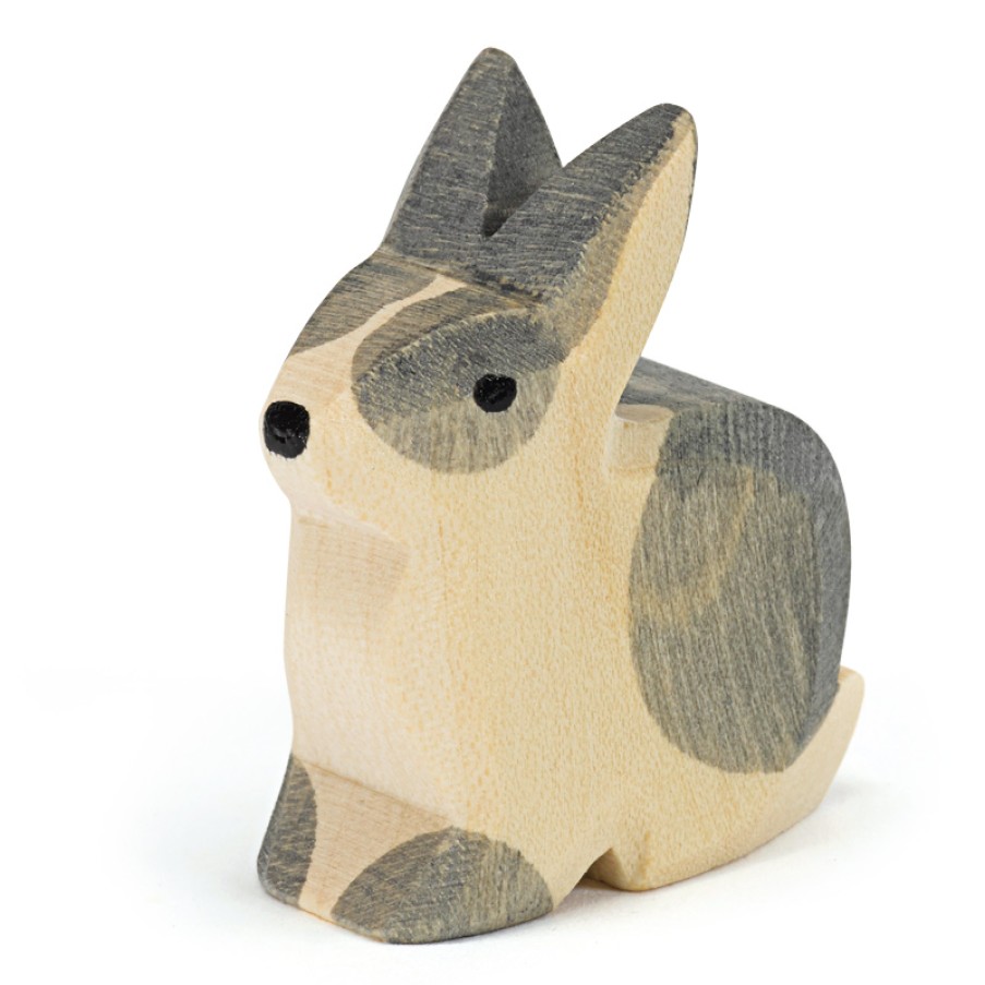 Ostheimer Wooden Toys | Ostheimer Ostheimer Wooden Toys Ostheimer Rabbit Black & White Sitting