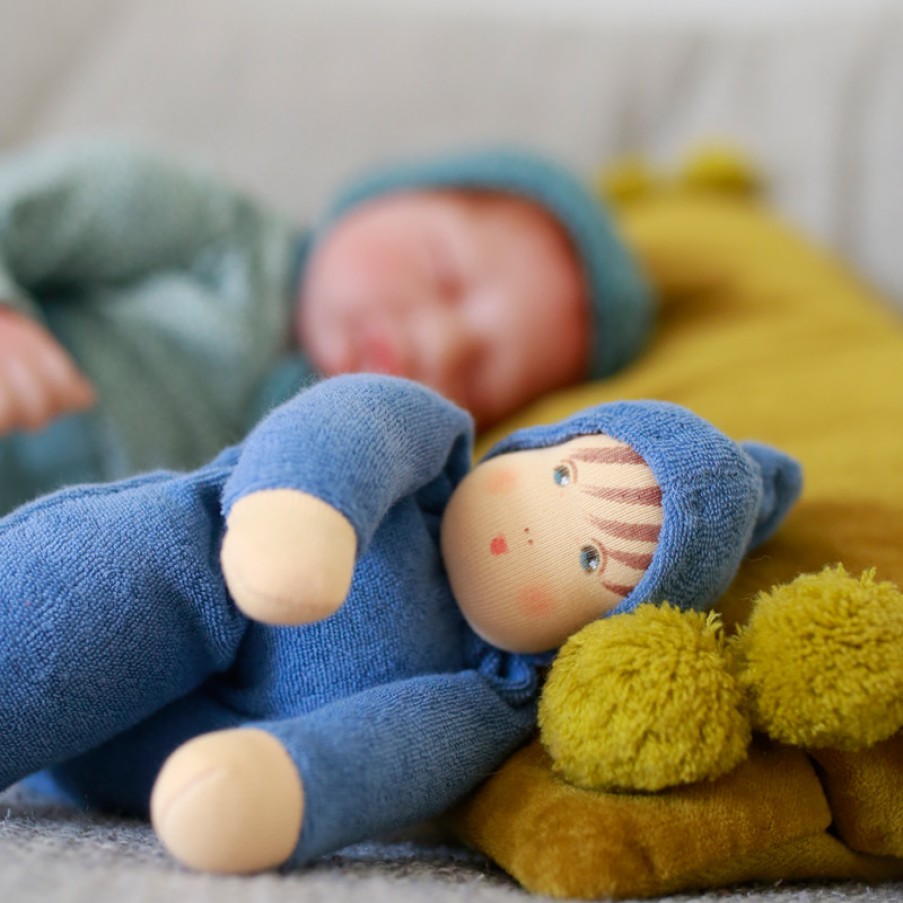 Waldorf Dolls | Nanchen Waldorf Dolls Nanchen Cuddle Doll Dark Blue