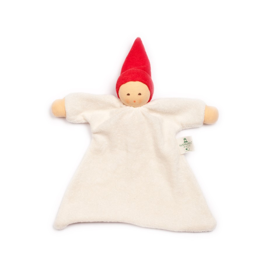 Soft & Organic Baby Toys | Nanchen Soft & Organic Baby Toys Nanchen Comforter (Nuckel Doll) With Red Hat