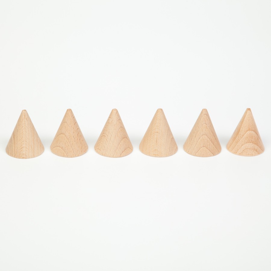 Loose Parts Play | Grapat Loose Parts Play Grapat Cones Natural, 6 Pieces