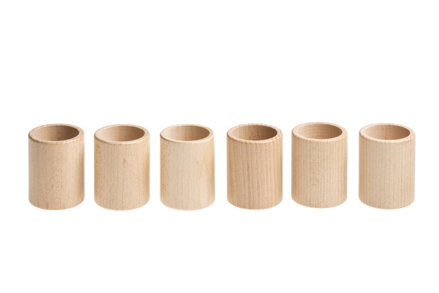 Loose Parts Play | Grapat Loose Parts Play Grapat Cups Natural, 6 Pieces