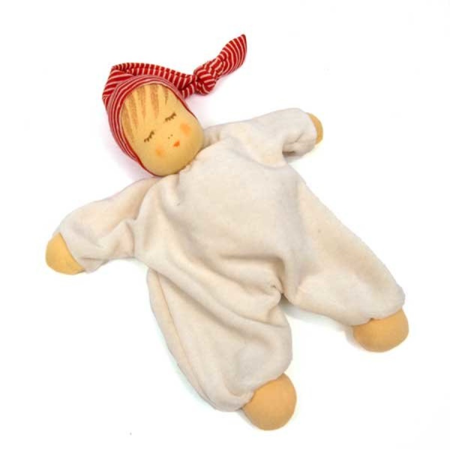 Soft & Organic Baby Toys | Nanchen Soft & Organic Baby Toys Nanchen Sleeping Doll Red