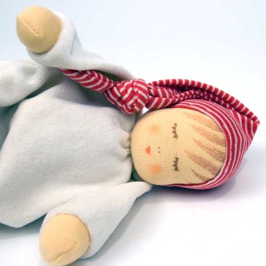 Soft & Organic Baby Toys | Nanchen Soft & Organic Baby Toys Nanchen Sleeping Doll Red