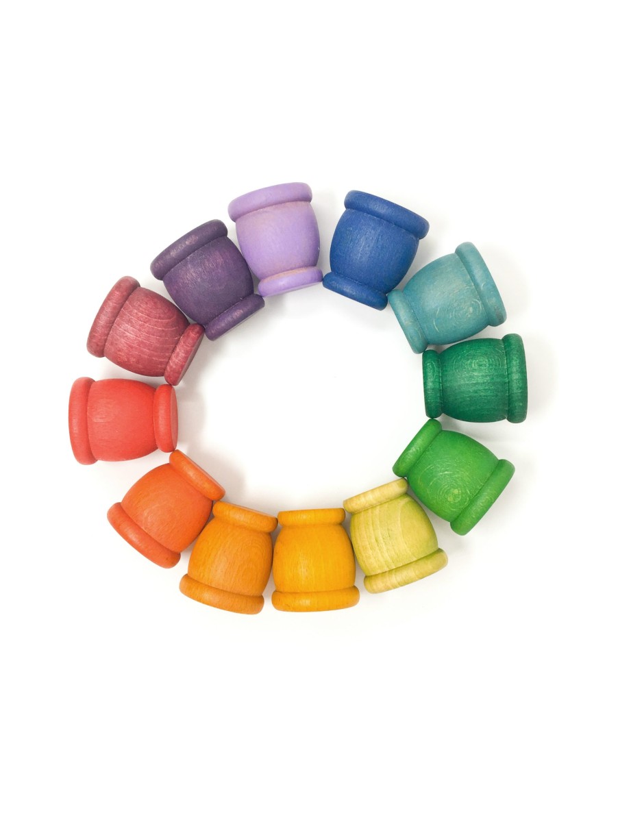 Loose Parts Play | Grapat Loose Parts Play Grapat Mates Rainbow, 12 Pieces