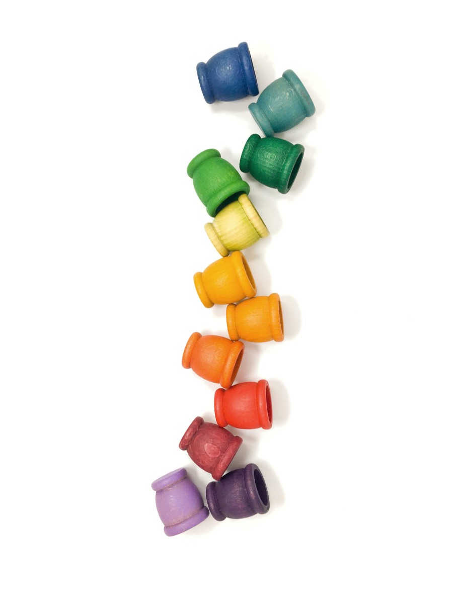 Loose Parts Play | Grapat Loose Parts Play Grapat Mates Rainbow, 12 Pieces