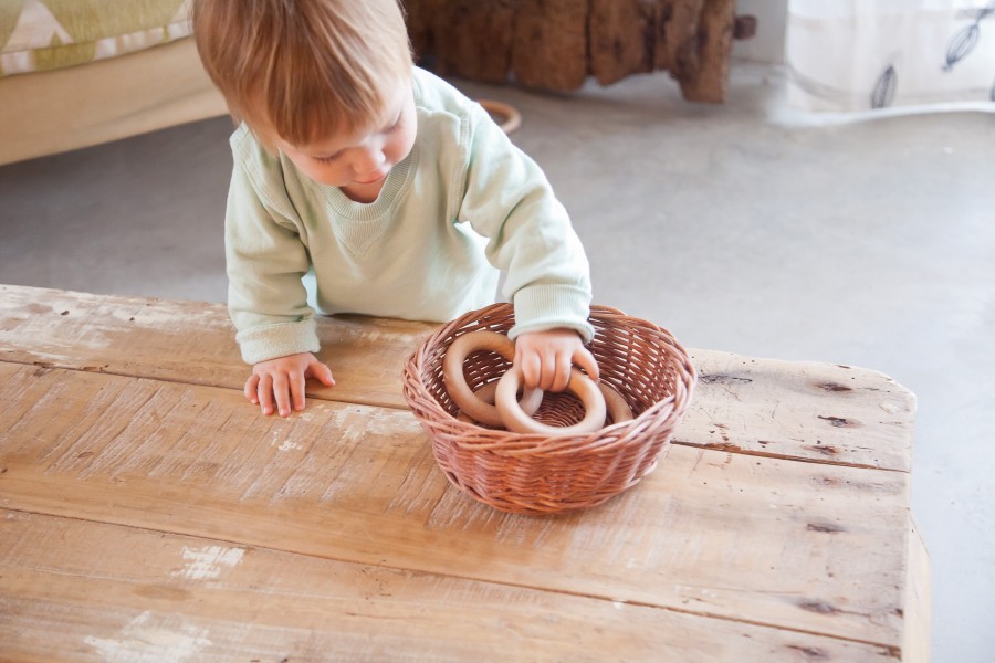 Loose Parts Play | Grapat Loose Parts Play Grapat Hoops Natural Small 3 Pieces