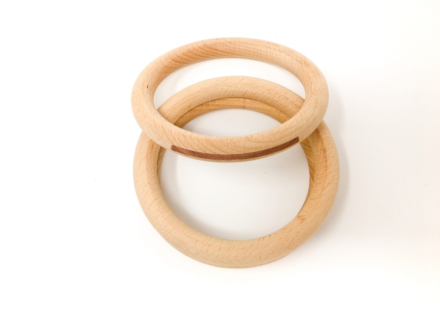 Loose Parts Play | Grapat Loose Parts Play Grapat Hoops Natural Large 3 Pieces