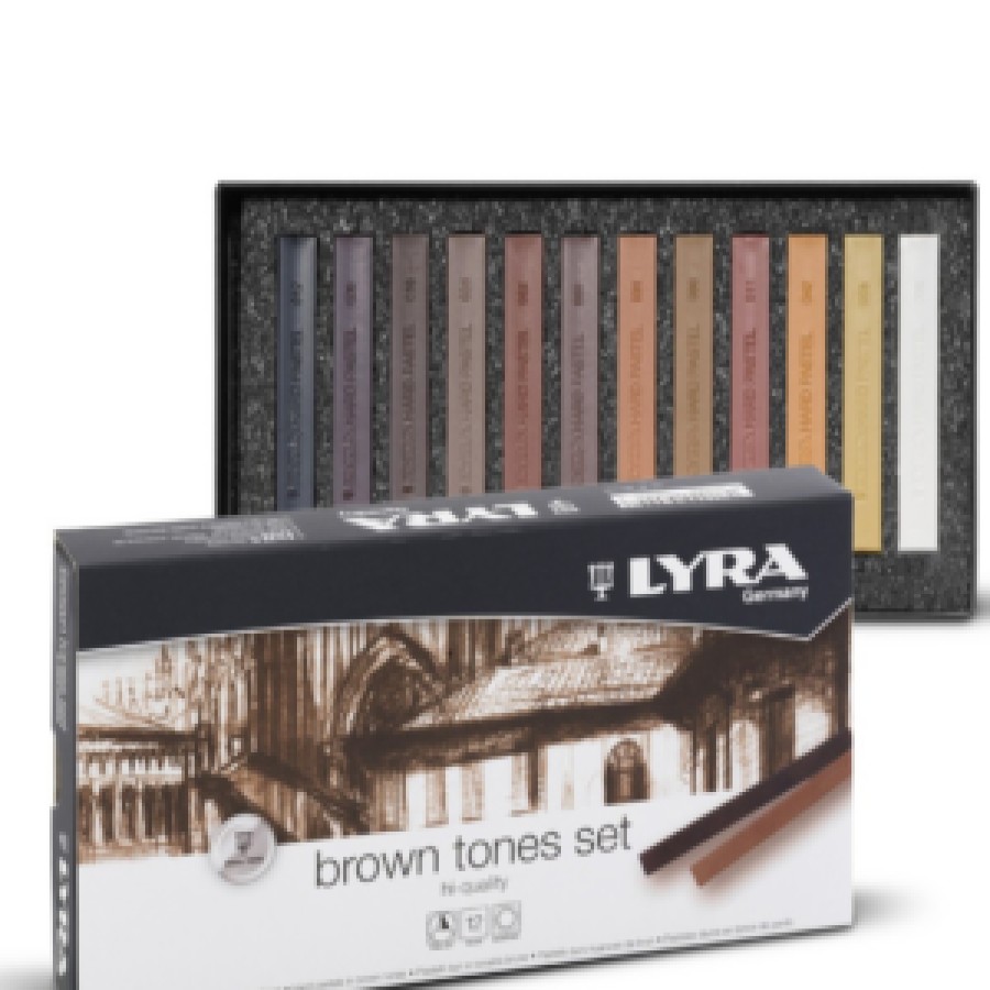 Drawing | Lyra Drawing Lyra Polycrayon Pastels 12 Shades Of Brown