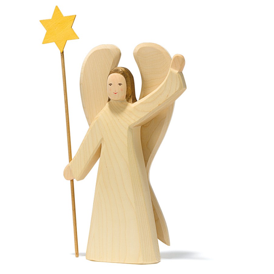 Nativity Sets | Ostheimer Nativity Sets Ostheimer Angel With Star Large, 2 Pieces