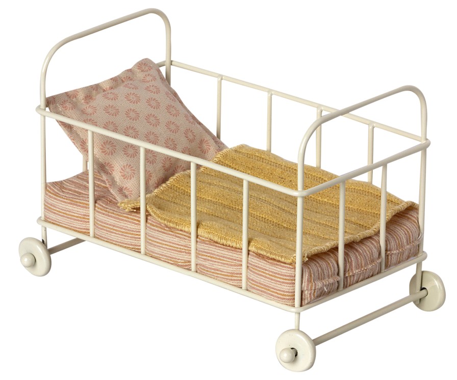 Maileg Accessories | Maileg Maileg Accessories Maileg Cot Bed Micro Rose