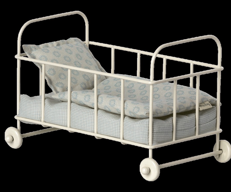 Maileg Accessories | Maileg Maileg Accessories Maileg Cot Bed Micro Blue