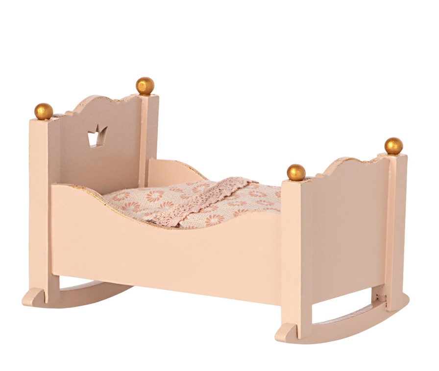 Maileg Accessories | Maileg Maileg Accessories Maileg Cradle Baby Mouse Rose