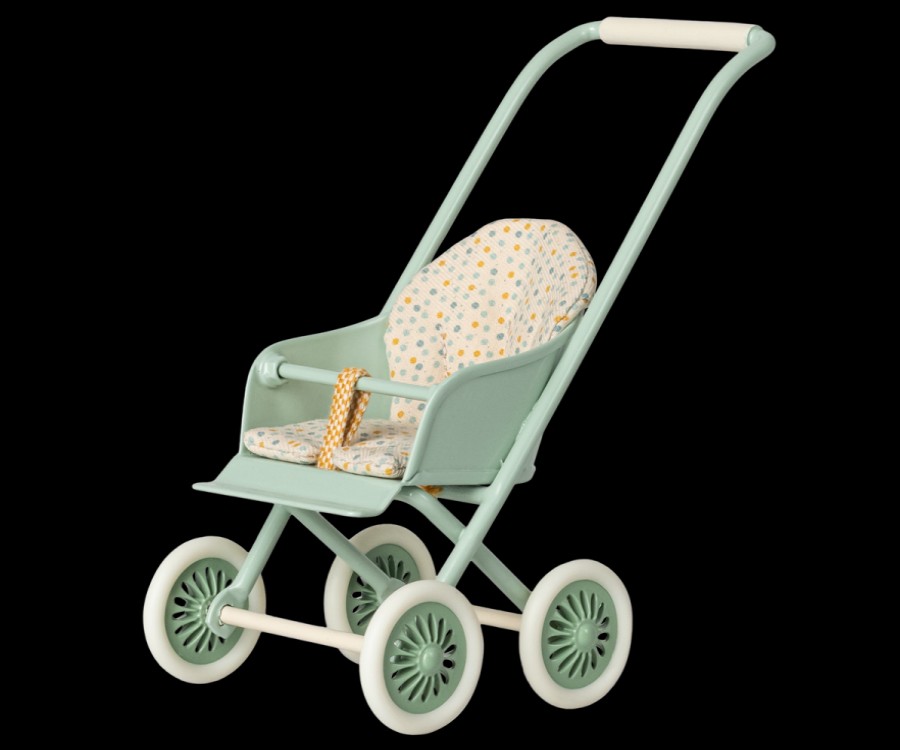 Maileg Accessories | Maileg Maileg Accessories Maileg Stroller Micro Mint