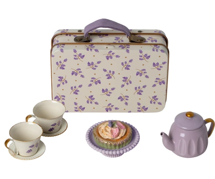 Maileg Accessories | Maileg Maileg Accessories Maileg Afternoon Tea Set Purple