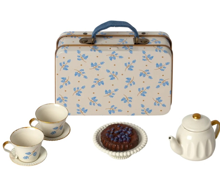 Maileg Accessories | Maileg Maileg Accessories Maileg Afternoon Tea Set Blue