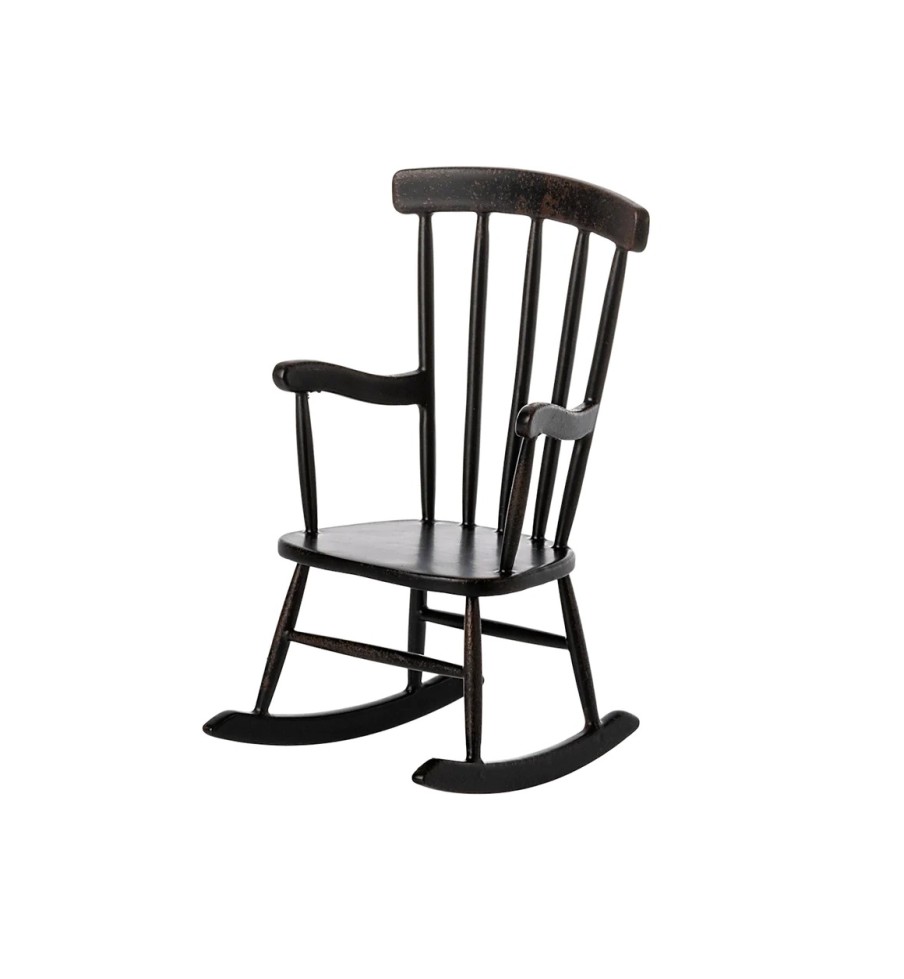 Maileg Accessories | Maileg Maileg Accessories Maileg Rocking Chair Mouse Anthracite