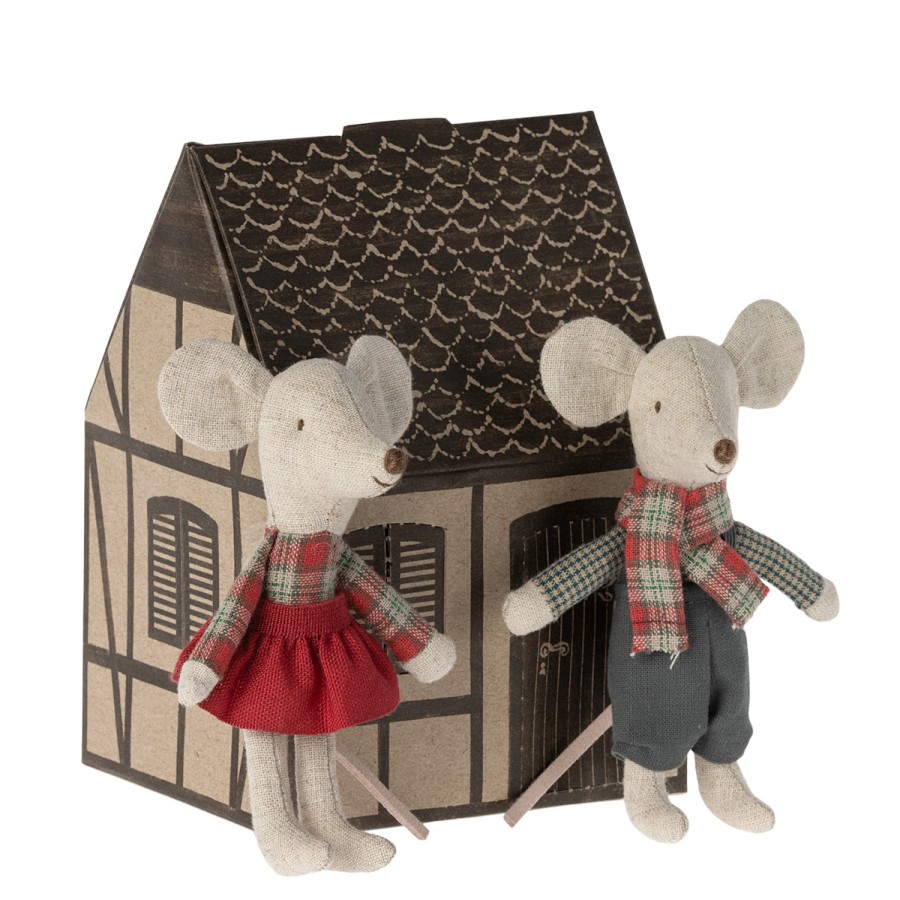 Maileg Mice | Maileg Maileg Mice Maileg Winter Twins In House