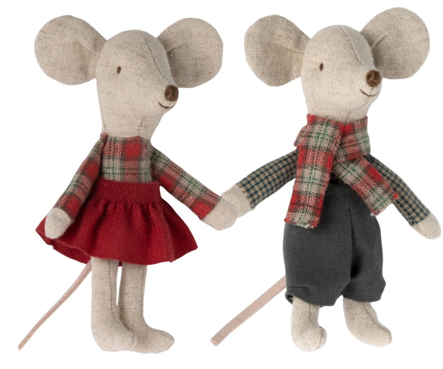 Maileg Mice | Maileg Maileg Mice Maileg Winter Twins In House