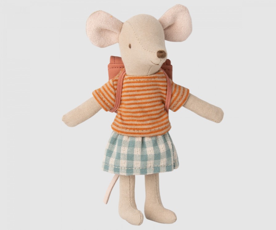 Maileg Mice | Maileg Maileg Mice Maileg Tricycle Big Sister With Bag