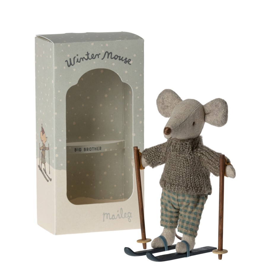 Maileg Mice | Maileg Maileg Mice Maileg Winter Big Brother With Skis