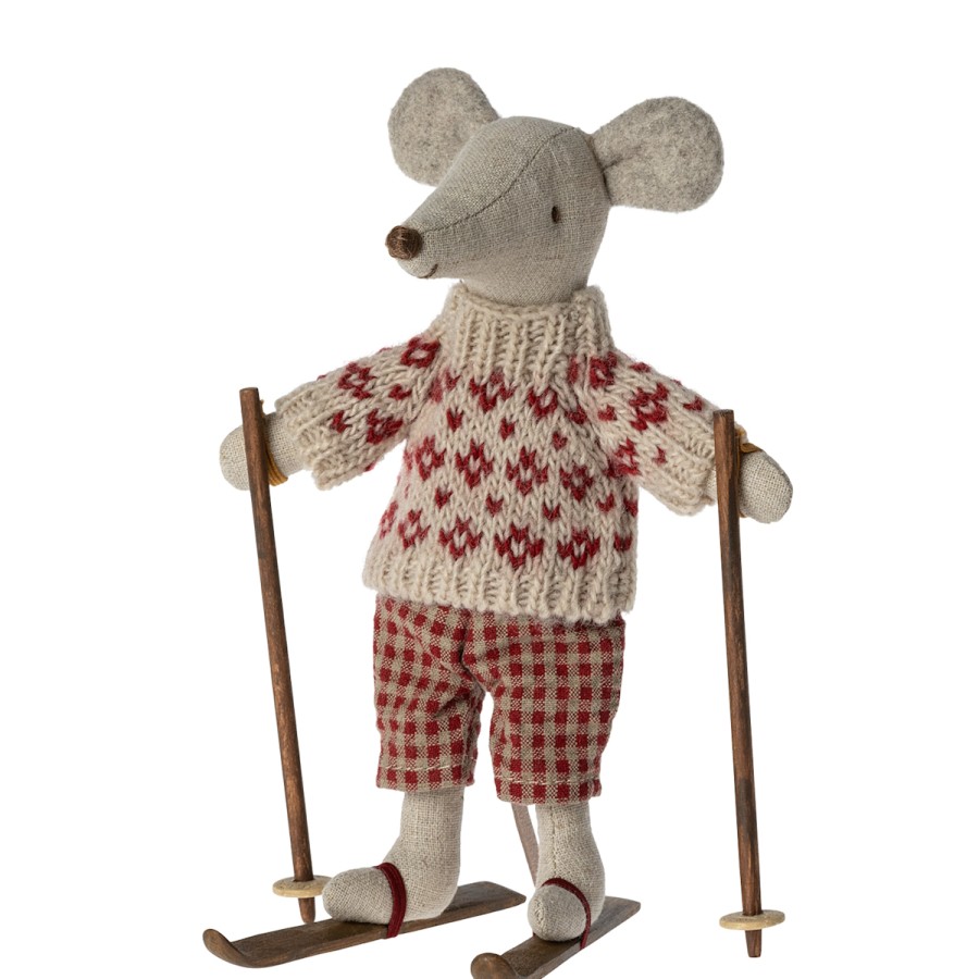 Maileg Mice | Maileg Maileg Mice Maileg Winter Mum With Skis