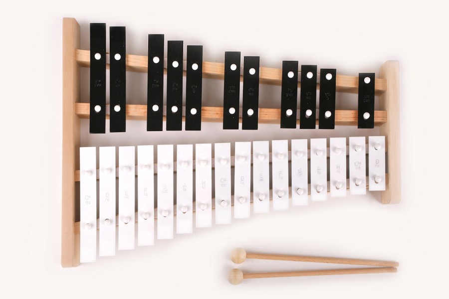 Musical Instruments | Kinderkram Musical Instruments Kinderkram Glockenspiel Black And White 27 Notes