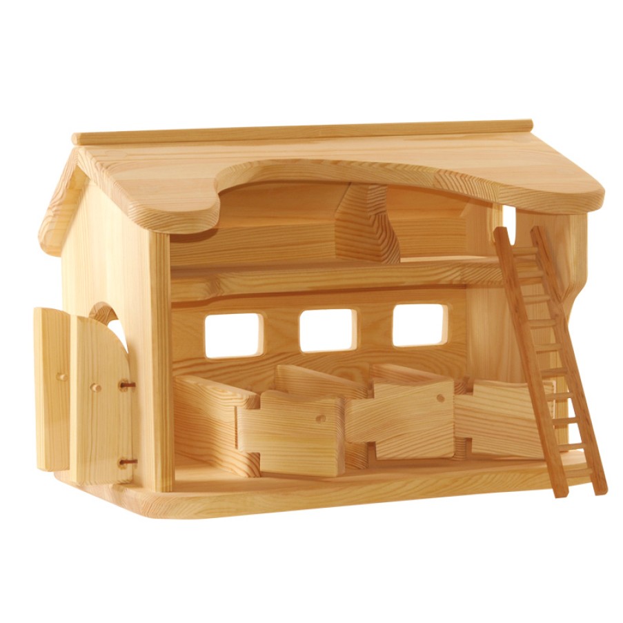 Wooden Dollhouses & Treehouses | Ostheimer Wooden Dollhouses & Treehouses Ostheimer Horse Stable