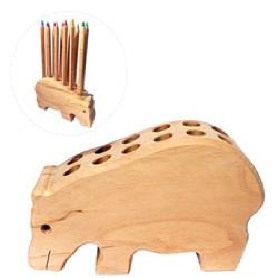 Drawing | Drei Blatter Drawing Drei Blatter Pencil Holder Hippopotamus