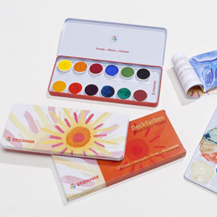 Painting | Stockmar Painting Stockmar Watercolour Paint Set, 12 Opaque Colours