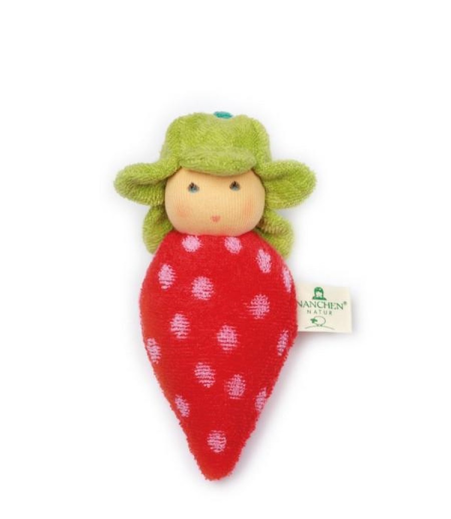 Soft & Organic Baby Toys | Nanchen Soft & Organic Baby Toys Nanchen Rattle Strawberry