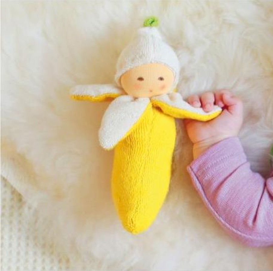 Soft & Organic Baby Toys | Nanchen Soft & Organic Baby Toys Nanchen Rattle Banana