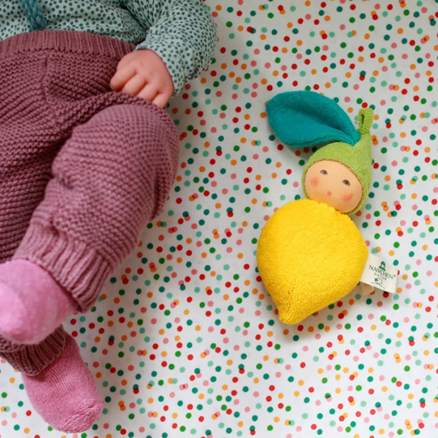 Soft & Organic Baby Toys | Nanchen Soft & Organic Baby Toys Nanchen Rattle Lemon