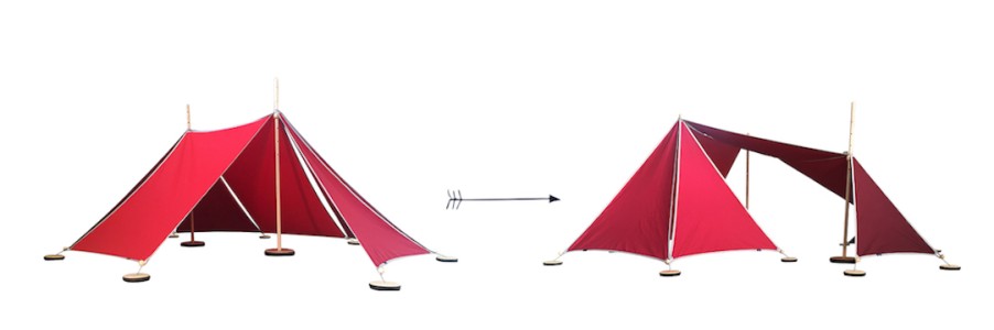 Tents | Abel Tents Abel Tent Extension 2-3 Red