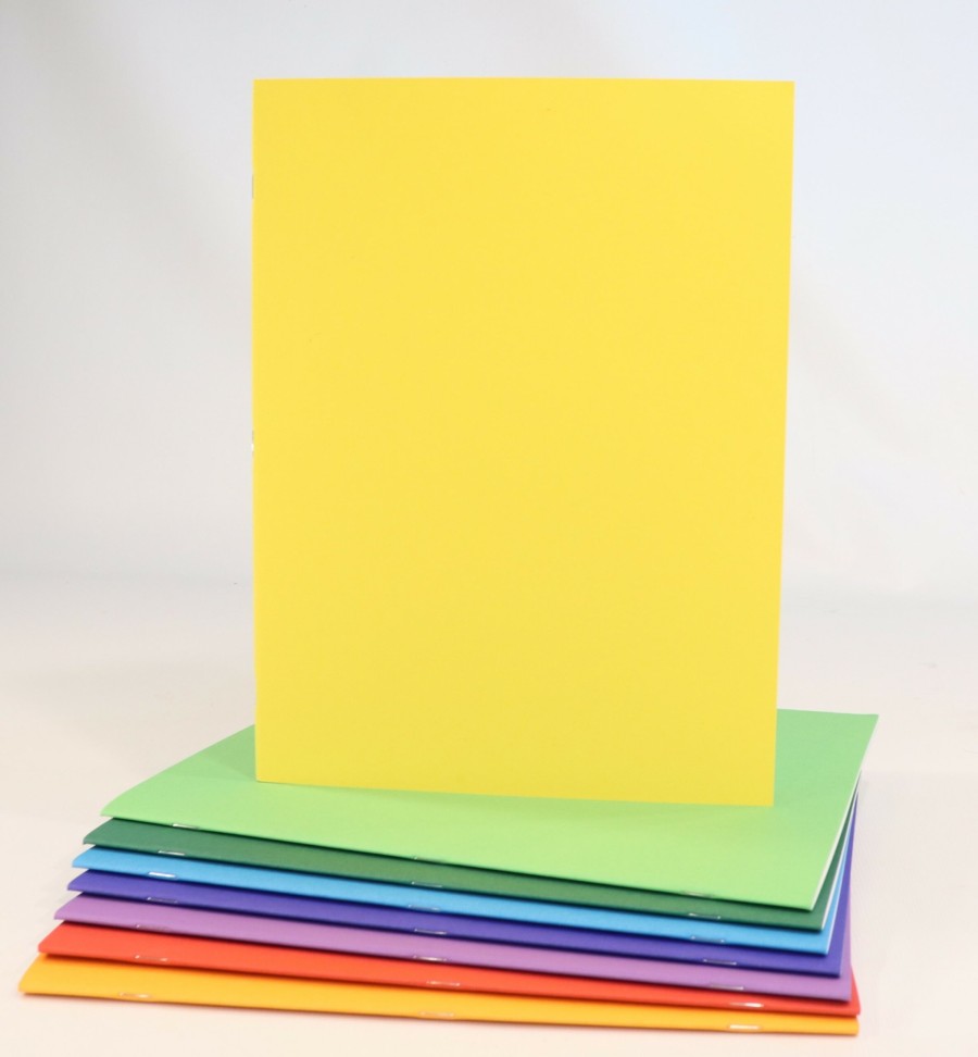 Main Lesson/Drawing Books | Sedulus Main Lesson/Drawing Books A4 Main Lesson Book, Portrait Blank, Yellow Heavy Cover/110Gsm Pages, 32Pp