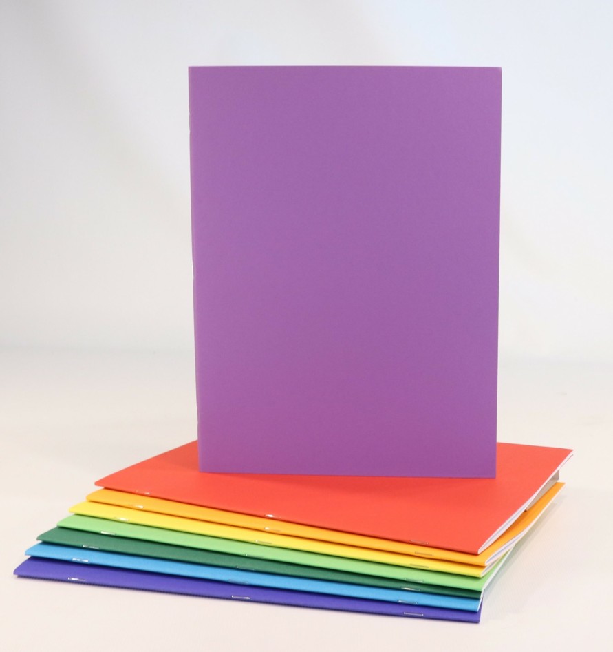 Main Lesson/Drawing Books | Sedulus Main Lesson/Drawing Books A4 Main Lesson Book, Portrait Blank, Violet Heavy Cover/110Gsm Pages, 32Pp