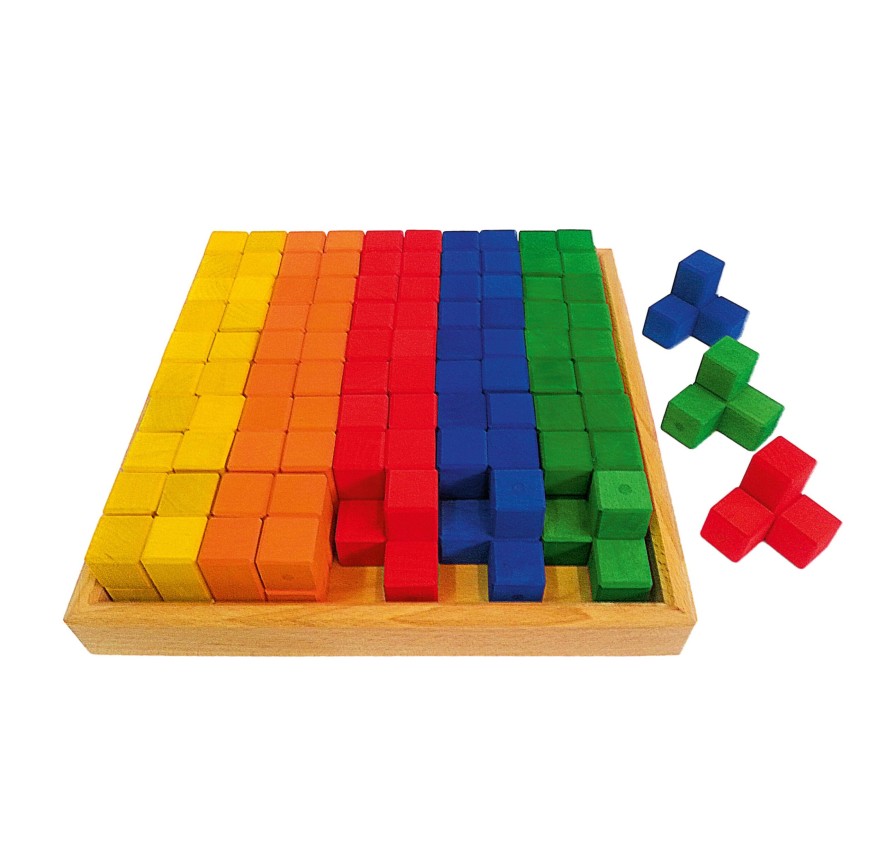 Blocks & Floor Play | Bauspiel Blocks & Floor Play Bauspiel Corner Blocks Coloured 50 Pieces