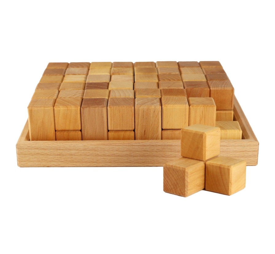 Blocks & Floor Play | Bauspiel Blocks & Floor Play Bauspiel Corner Blocks Natural 24 Pieces In A Wooden Frame