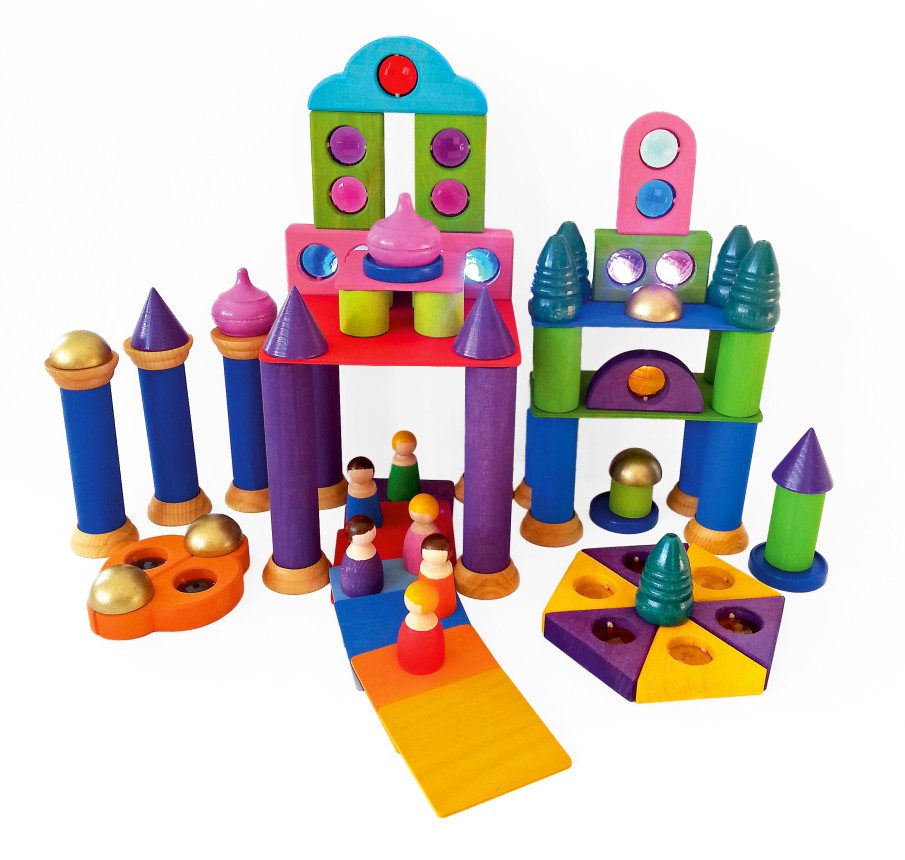 Blocks & Floor Play | Bauspiel Blocks & Floor Play Bauspiel Fairy Tale Tower Set 75 Pieces