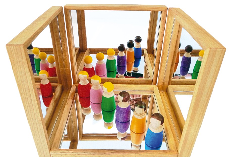 Loose Parts Play | Bauspiel Loose Parts Play Bauspiel Mirrored Trays 4 Pieces