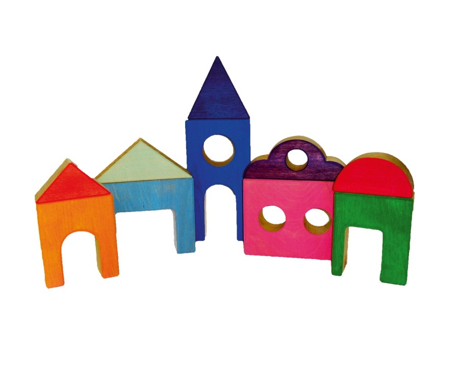 Blocks & Floor Play | Bauspiel Blocks & Floor Play Bauspiel Play Village 10 Parts