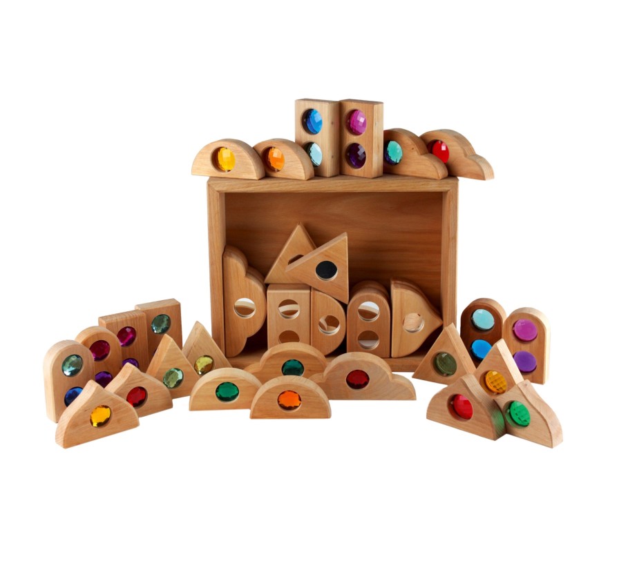 Blocks & Floor Play | Bauspiel Blocks & Floor Play Bauspiel Fairy Tale Mixed Box 36 Pieces