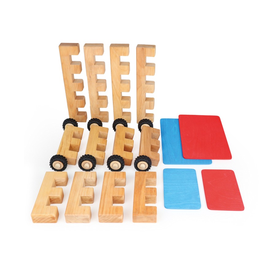 Blocks & Floor Play | Bauspiel Blocks & Floor Play Bauspiel Wheel Kit 16 Pieces