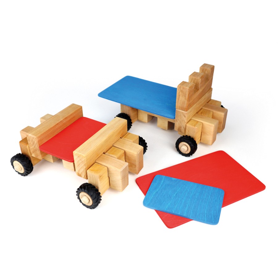 Blocks & Floor Play | Bauspiel Blocks & Floor Play Bauspiel Wheel Kit 16 Pieces